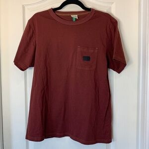 Hooké Organic Cotton Pocket Tee – Rust Brown - Outdoor Canadianbrand